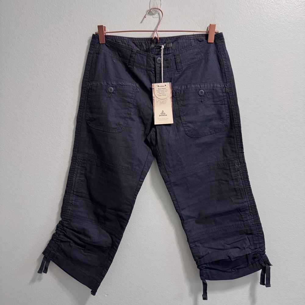 NWT Prana Kelly Capri Cargo Dark Blue Size 4 - Picture 3 of 15